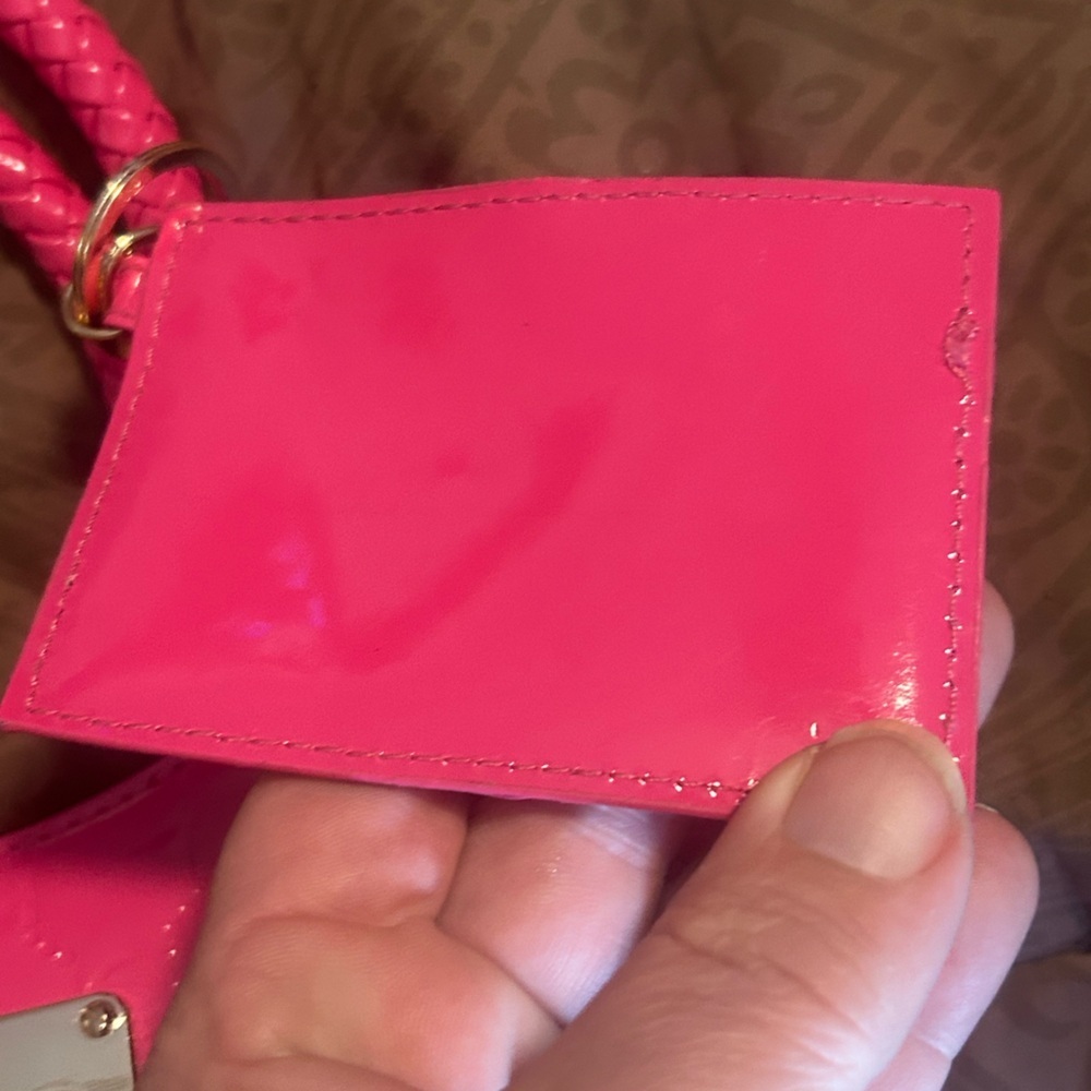 Bebe hot Pink cross body with Gold Accents - Picture 6 of 11